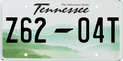 TN license plate Z6204T