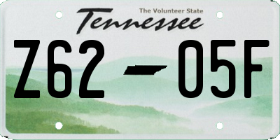TN license plate Z6205F