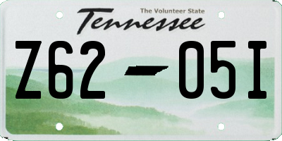 TN license plate Z6205I