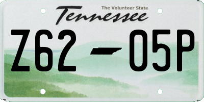 TN license plate Z6205P