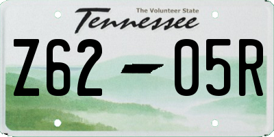 TN license plate Z6205R