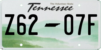 TN license plate Z6207F