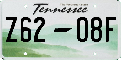 TN license plate Z6208F