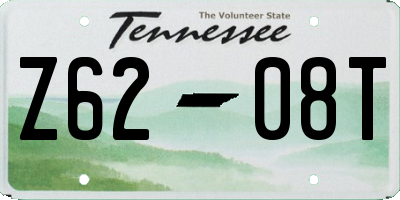 TN license plate Z6208T