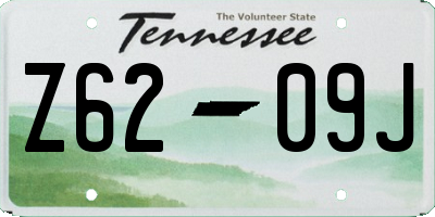 TN license plate Z6209J