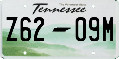 TN license plate Z6209M