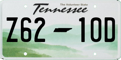 TN license plate Z6210D
