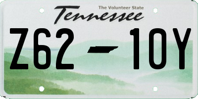 TN license plate Z6210Y