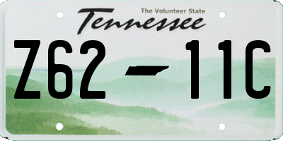TN license plate Z6211C