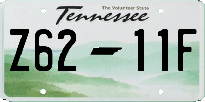 TN license plate Z6211F