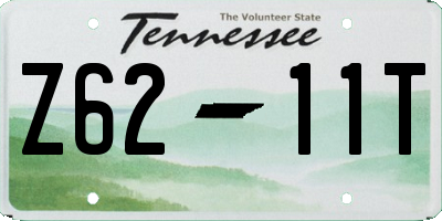 TN license plate Z6211T