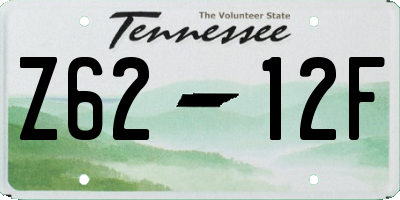 TN license plate Z6212F