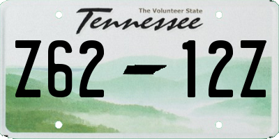 TN license plate Z6212Z