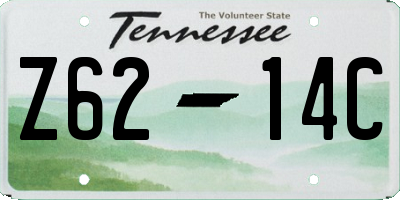TN license plate Z6214C