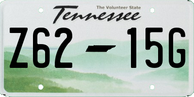 TN license plate Z6215G