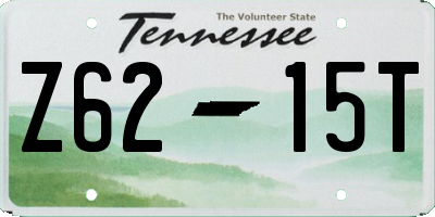 TN license plate Z6215T