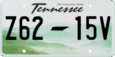 TN license plate Z6215V