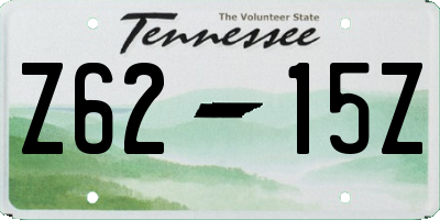 TN license plate Z6215Z