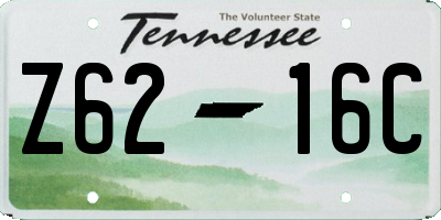 TN license plate Z6216C