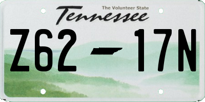 TN license plate Z6217N