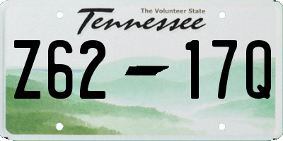 TN license plate Z6217Q
