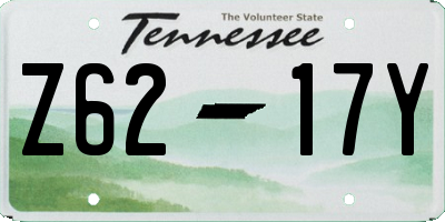 TN license plate Z6217Y