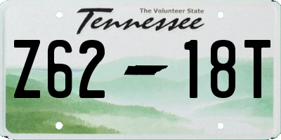 TN license plate Z6218T