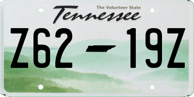 TN license plate Z6219Z