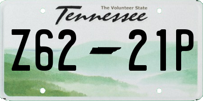 TN license plate Z6221P