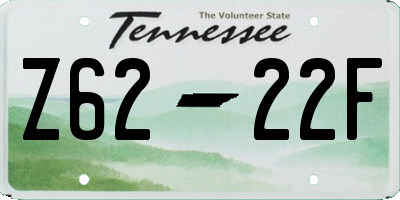 TN license plate Z6222F