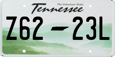 TN license plate Z6223L