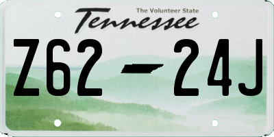 TN license plate Z6224J