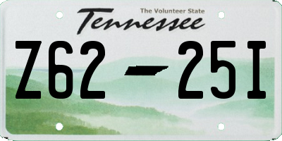 TN license plate Z6225I