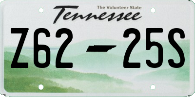 TN license plate Z6225S