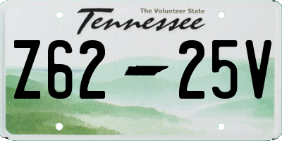 TN license plate Z6225V