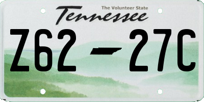 TN license plate Z6227C