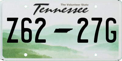 TN license plate Z6227G