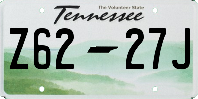 TN license plate Z6227J