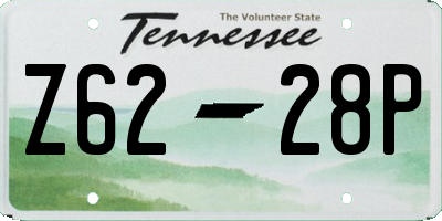 TN license plate Z6228P