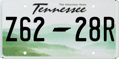 TN license plate Z6228R