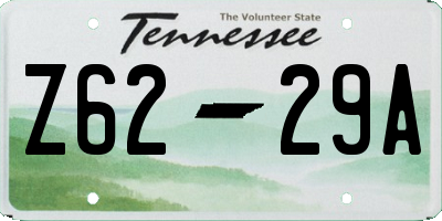 TN license plate Z6229A
