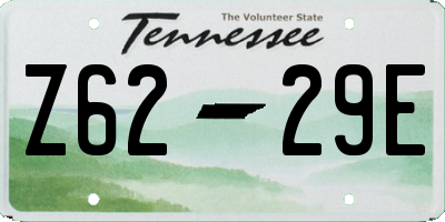 TN license plate Z6229E