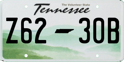 TN license plate Z6230B