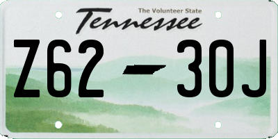 TN license plate Z6230J