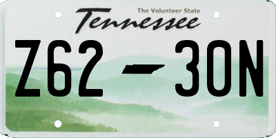 TN license plate Z6230N