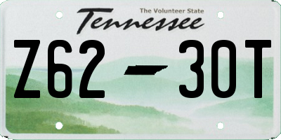 TN license plate Z6230T