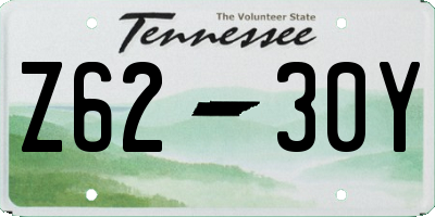 TN license plate Z6230Y