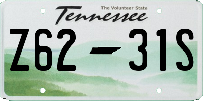 TN license plate Z6231S