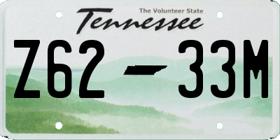 TN license plate Z6233M