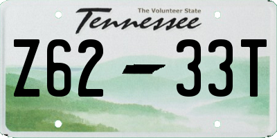 TN license plate Z6233T